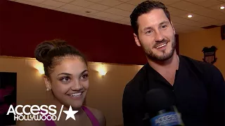 Laurie Hernandez & Val Chmerkovskiy: How They Feel About Being 'Dancing' Frontrunners