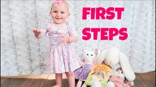 Baby's FIRST STEPS on EASTER DAY 👣🐣