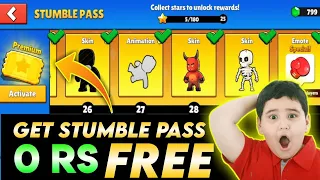 How to get Stumble Premium Pass for free 🤩 in Stumble Guys