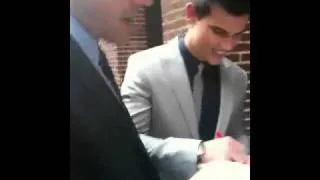 Taylor Lautner At David Letterman