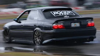 (4k RAW) 1JZ-GTE VVTI 1996 Toyota Chaser JZX100 SLAMMED Drifting at Speedsportz Racing Park