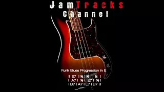 Funk Blues Bass Backing Track in E