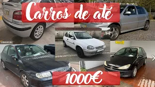 Carros baratos em Portugal - Até 1000€ | Maio de 2022