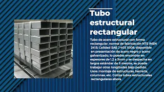 Tubo estructular rectangular