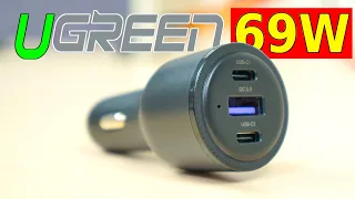 ⚡ КАЧЕСТВЕННЫЙ И МОЩНЫЙ АВТОМОБИЛЬНЫЙ ЗАРЯДНИК 👉 UGREEN 69W POWER DELIVERY 3.0 PPS, QUICK GHARGE 4