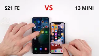 Samsung S21 FE vs iPhone 13 Mini SPEED TEST