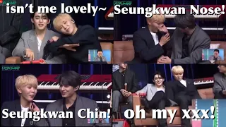 [ENG SUB] SEVENTEEN - Seungkwan & S.Coups & Jun funny moments on fanmeeting