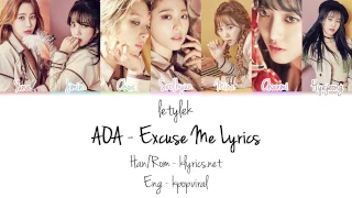 AOA EXCUSE ME Lyrics [Colour Coded|HAN/ROM/ENG]