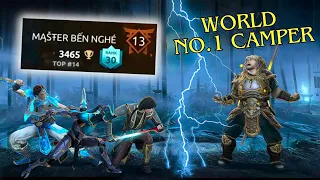 How to Defeat a Camper ? Trolling world's NO. 1 Camper MASTER BEN NGHE 🤡 || Shadow Fight 4 Arena