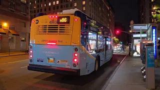 ⁴ᴷ NYC Bus: 2019 New Flyer XE60s on the M86-SBS (Michael J. Quill Depot)