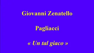 Giovanni Zenatello   Pagliacci   Un tal giaco   Victor 1433 enregistré le 31 janvier 1929