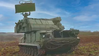 ЗРК Тор-М2У сбивает БПЛА на Украине