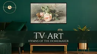 TV Art: 4K Floral Paintings with Classical Music by Debussy | 4 Hours of Background Art & Music