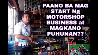 PAANO at MAGKANO BA MAG START NANG MOTORSHOP BUSINESS?🏍️🛵