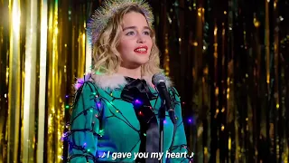 "Last Christmas" I gave you my heart WITH Lyrics | From The Movie Last Christmas By Emilia Clarke |