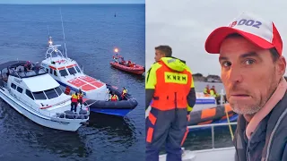 NA MOTORUITVAL STUURLOOS OP HET IJSSELMEER! KNRM SCHIET TE HULP! #49