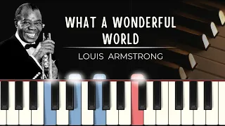 Louis Armstrong - What A Wonderful World (MIDI + synthesia tutorial + piano sheets)