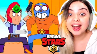 BRAWL STARS mas ANIMAÇÕES QUE VAI FAZER VOCÊ RIR MUITO 😂