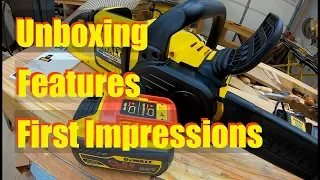 Dewalt Flexvolt Brushless Chainsaw | Unboxing, Features, First Impressions | Woodworking