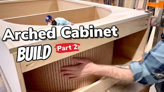How to Make an Arched Cabinet || Step Up Your Cabinet Game