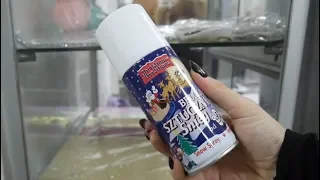 Краска-спрей Искусственный снег для Новогоднего декора Искусственный снег для поделок 100ИДЕЙ