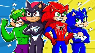 Shadow Hulk/Sonic Spider-Man Hero COMES to Rescue | Sonic the Hedgehog 2 Animation