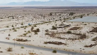 Desert Center, California. Drone footage