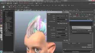 Maya Monday - XGen - tube groom for long hair