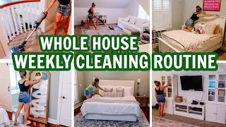 MASSIVE WHOLE HOUSE CLEAN WITH ME WEEKLY CLEANING ROUTINE | EXTREME CLEANING MOTIVATION