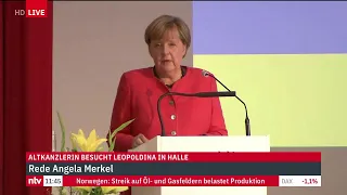 LIVE: Alt-Kanzlerin Merkel hält eine Rede beim Festsymposium der Leopoldina