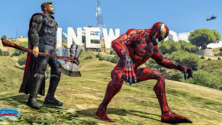 Thor vs Carnage - GTA 5 Thor mod - CocoBibu