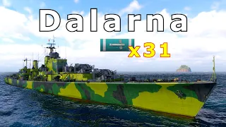 World of WarShips Dalarna - 5 Kills 254K Damage