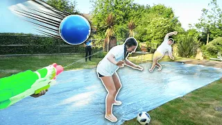 We Recreated Celebrity Cyclone in Our Garden (Slip and Slide Assault Course)