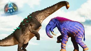 DIAMANTINASAURUS vs. LARGE ARK CREATURES and More | Ark Ascended Battle [Ep.27]