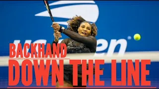 Serena William's PERFECT Backhand Down The Line Shots | SERENA WILLIAMS FANS