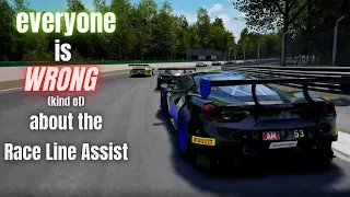 Everyone is WRONG about the Race Line Assist (kind of) - Assetto Corsa Competizione