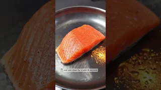 How to pan sear salmon #recipe #salmon #cooking