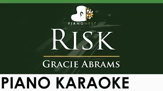 Gracie Abrams - Risk - LOWER Key (Piano Karaoke Instrumental)