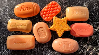 Orange soap. ASMR cutting dry soap. Soap carving. Relaxing sound. No talking. Резка сухого мыла