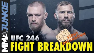 UFC 246 fight breakdown: Conor McGregor vs  Donald Cerrone