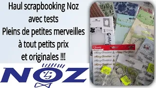 Haul Noz scrapbooking des merveilles à petits prix !!!tuto carterie Diy scrapbooking scrap