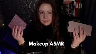 ASMR with Makeup: Eyeshadow Palettes (Whispers, Tapping, Scratching)