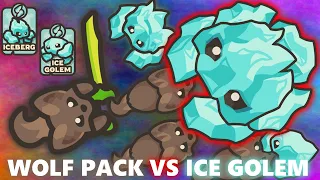 [TAMING.IO] NEW UPDATE & WOLF PACK VS ICE GOLEM BOSS! *easy kill*
