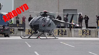 Huntington Beach Police MD 530F N683HB • Full startup HAI Heli-Expo 2024