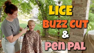 Lice, Buzz Cuts & Meeting My Pen Pal!