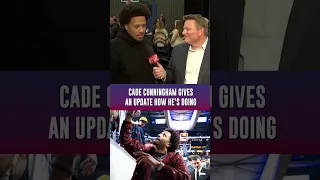 Cade Cunningham gives Pistons fans an update on how he’s doing #detroitpistons #detroitbasketball