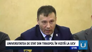 Material Universitatea de Stat din Tiraspol în vizită la UCv