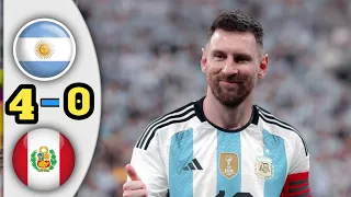 Argentina vs Peru 4-0 highlight & All Golas | 2023