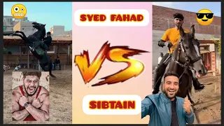 SIBTAIN VS SYED FAHAD🤪 HOURSE RIDING BEST #TURAB #syedfahad #shermeindehat SHAYAN TURAB AND SIBTAIN🙊