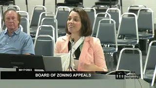 08/17/23 Board Of Zoning Appeals